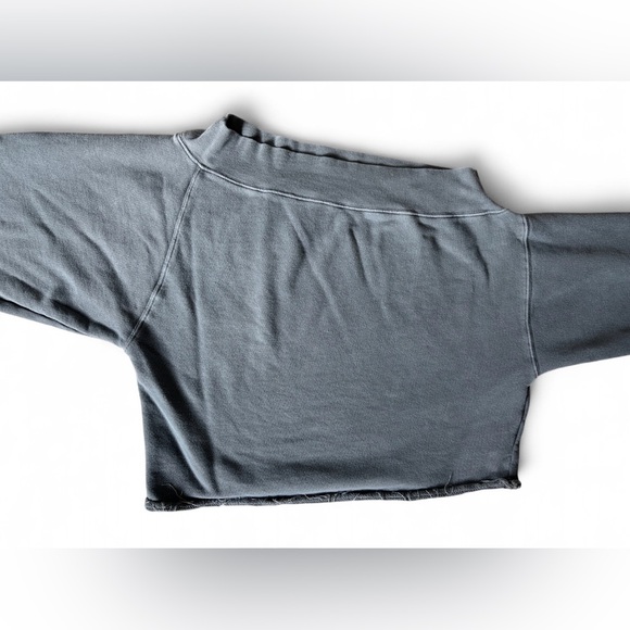 FREE PEOPLE We The Free Bri Pullover Sweater Charcoal - Medium - Picture 9 of 10